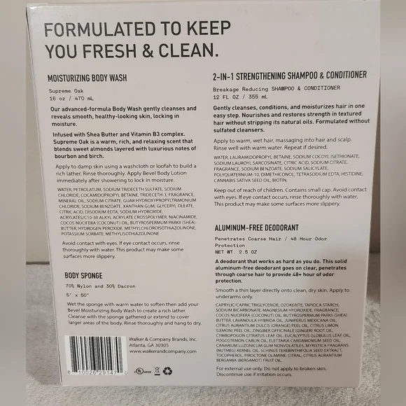 Bevel 4-Piece On The Go Bath / Grooming Set - Picture 3 of 3